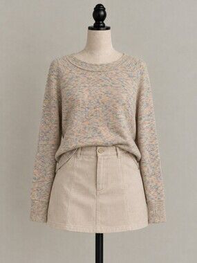 NEXT Pastel Space Dye Space-Dyed Knit Sweater - Size M